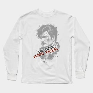 the last of us Pedro Pascal tv series " TLOU " tshirt sticker etc. design by ironpalette Long Sleeve T-Shirt